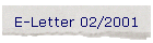 E-Letter 02/2001