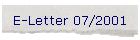 E-Letter 07/2001